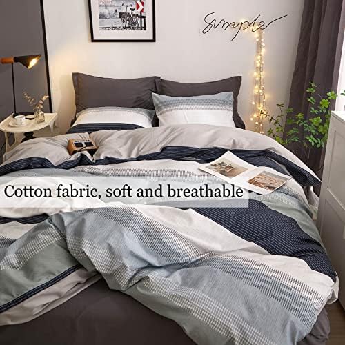 DREAMINGO Stripes Geometric Duvet Cover Set