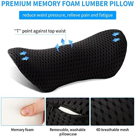 FOUSUPDT Lumbar Pillow for Office and Car Support