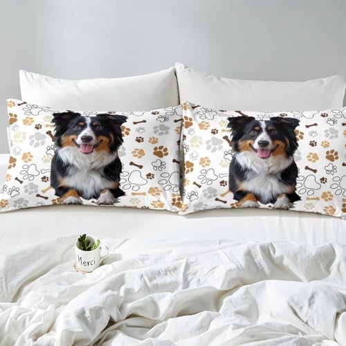 Castle Fairy Cartoon Dog Bed Sheet Set Twin Size