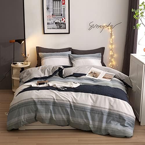 DREAMINGO Stripes Geometric Duvet Cover Set