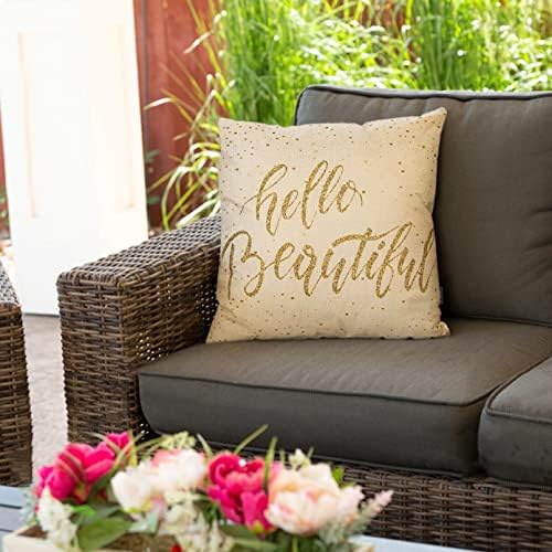 Fjfz Girl Nursery Throw Pillow Covers 18x18 Motivational