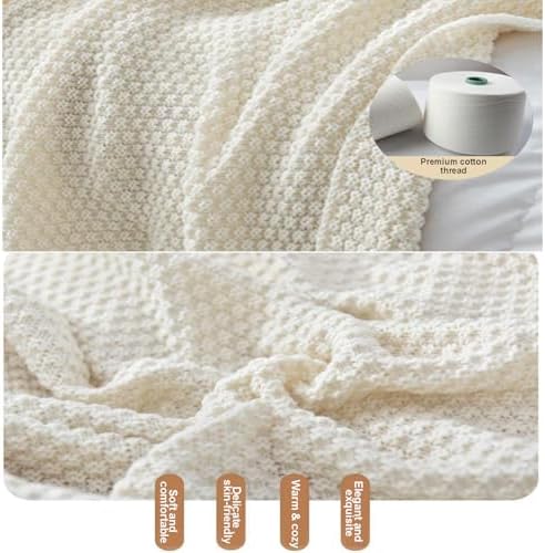 GlitzyStar Nordic Tassel Knitted Throw Blanket