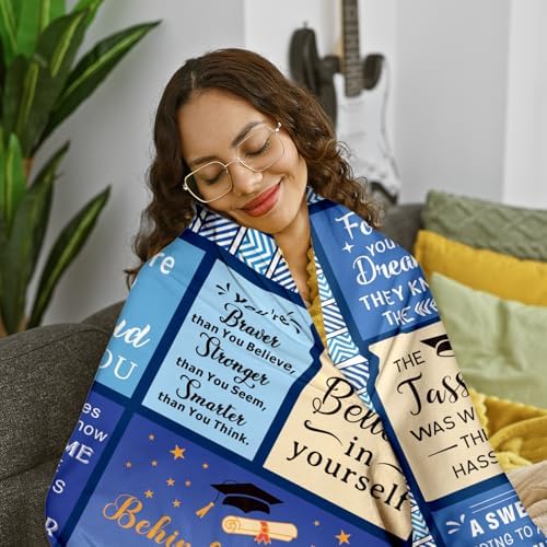 Class of 2025 Graduation Blanket 50x60 for Her Him