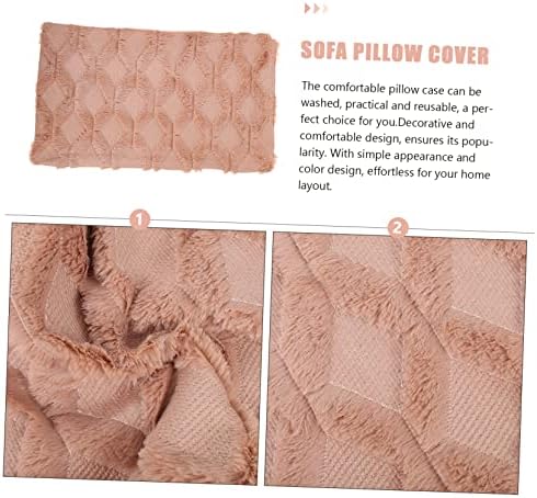 PRETYZOOM Plush Throw Pillowcase 18x18 Inches