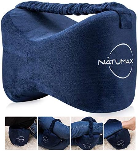 NATUMAX Knee Pillow for Side Sleepers - Memory Foam Pain Relief