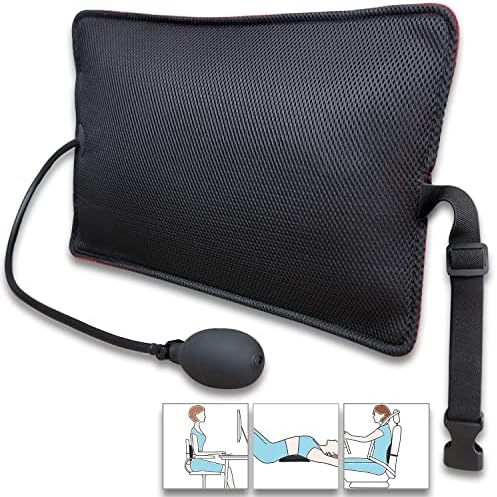 POPIPEN Inflatable Lumbar Support Pillow for Office and Car Seats