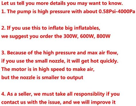 BOMPOW Electric Air Pump for Air Mattress Pool Raft Boat Quick Inflation