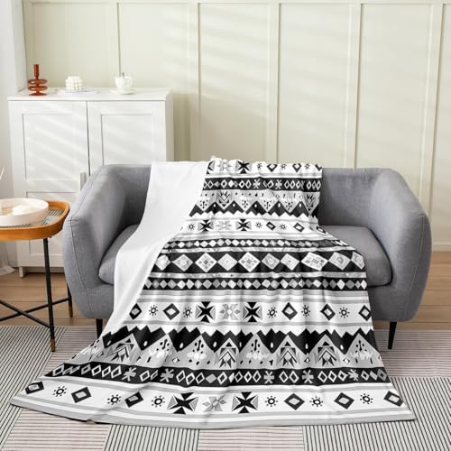 Feelyou Western Bohemian Plush Throw Blanket 40x50