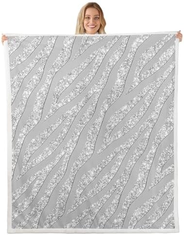 Feelyou Leopard Print Sherpa Blanket 30x40 Inch