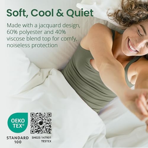 SafeRest Sleepure Waterproof Mattress Protector Twin Size