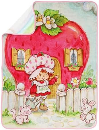 Strawberry Shortcake Plush Throw Blanket - 46 x 60 Inches Kids Comfort