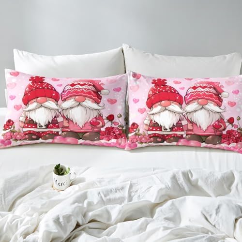 Castle Fairy Valentines Day Fitted Sheet Set Twin Size