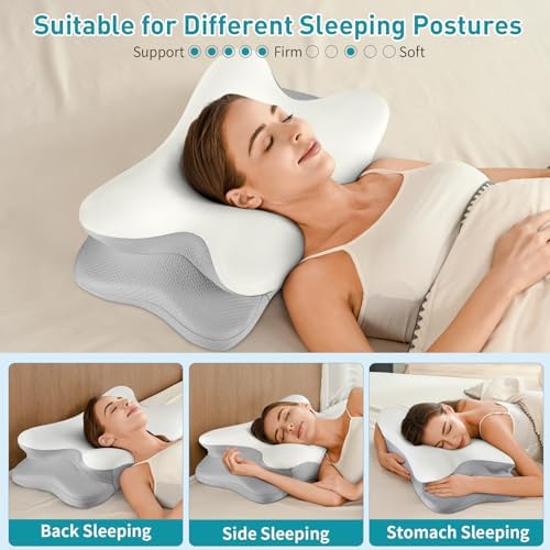 Besyodo Cervical Pillow for Neck Pain Relief and Sleep Comfort