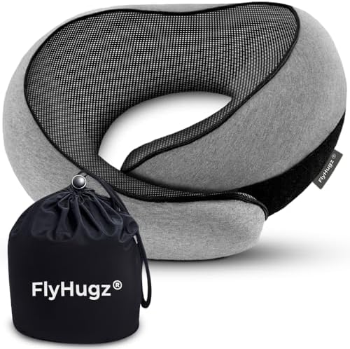 FlyHugz Neck Travel Pillow for Comfort and Support