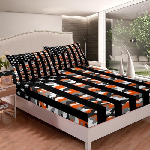 Castle Fairy Kids Camouflage Flag Sheet Set