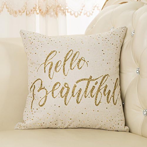 Fjfz Girl Nursery Throw Pillow Covers 18x18 Motivational