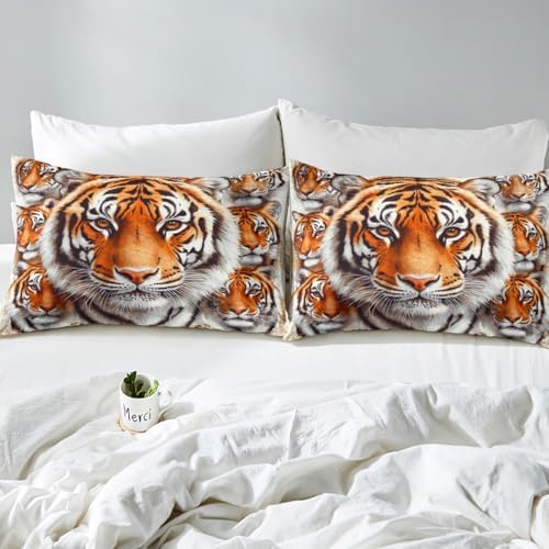 Castle Fairy 3D Tiger Fitted Sheet Set Twin Size