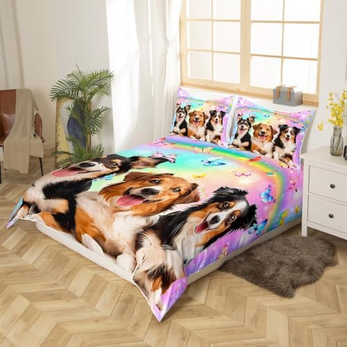 Feelyou Twin Duvet Cover Set with Pillow Case Brown Modern 3D Print