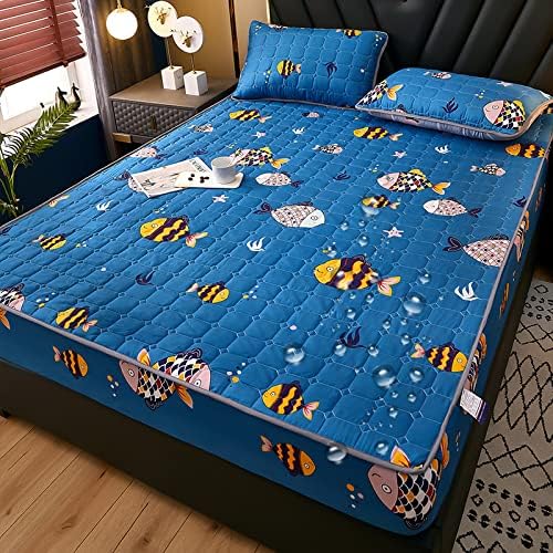 FCLDESHOP Soft Deep Pockets Waterproof Mattress Sheet 120x200cm 2pcs