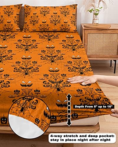 Chees D Zone Twin XL Halloween Ghost Sheet Set