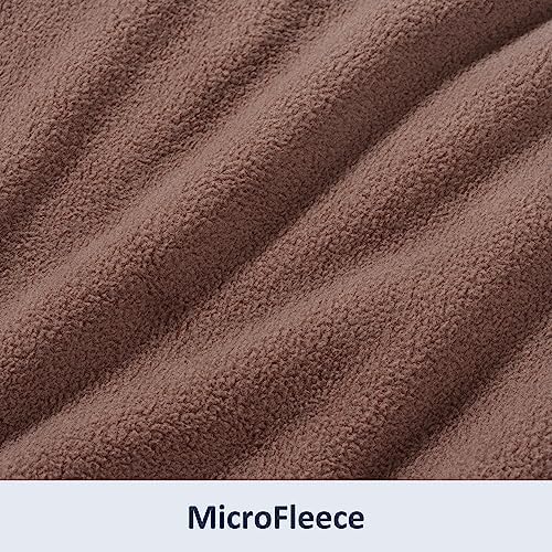 Berkshire Blanket Microfleece Twin Bed Blanket Taupe