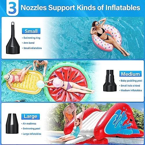 KAR4KLEANER Electric Air Pump with 3 Nozzles