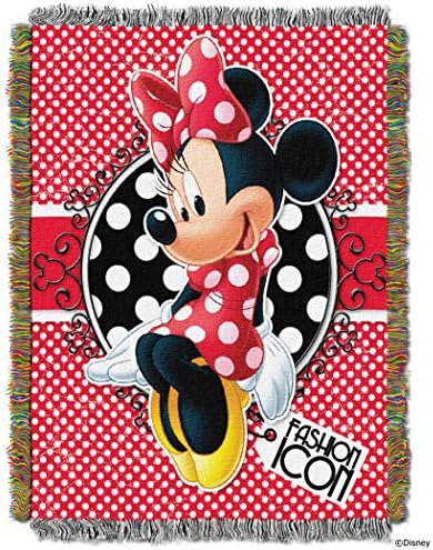 Northwest Minnie Mouse Woven Throw Blanket 48x60