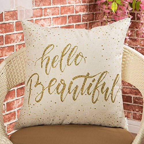 Fjfz Girl Nursery Throw Pillow Covers 18x18 Motivational