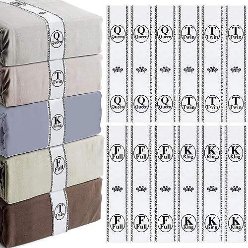 12 Piece Sheet Organizer Bands with Labels 1